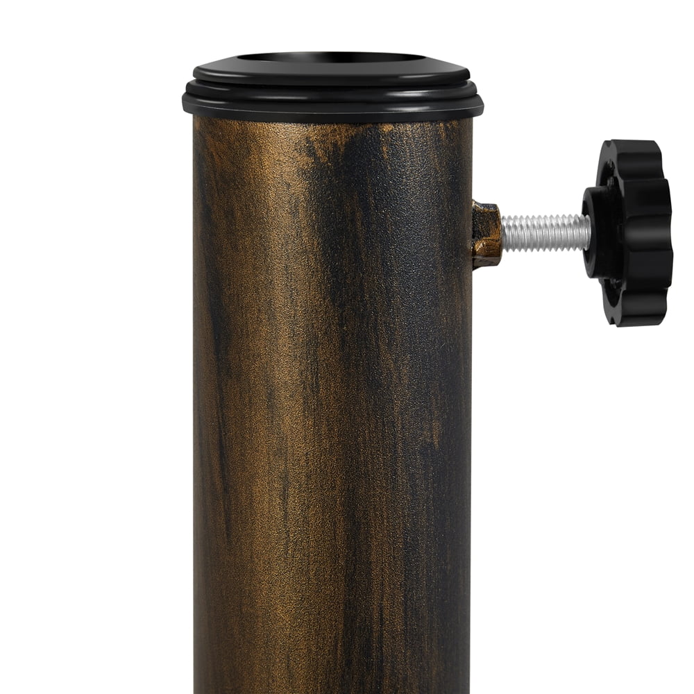 Renwick 22 lbs Bronze Round Resin and Iron Patio Umbrella Base