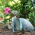 thumbnail image 2 of Homestyles 9"L Lying Pipkin in Bronze Patina Home Patio & Garden Statue Figurine, 2 of 5