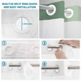 thumbnail image 4 of No Hook Shower Curtain, Sage Green Grey Ombre Shower Curtains for Bathroom with See Through Top Window, Farmhouse Gradient Minimalist Waterproof & Washable Bath Curtain Stand Up Stall 36"x72", 4 of 9