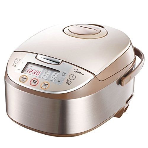 Midea Mb-fs5017 10 Cup Smart Multi-cooker/rice Cooker & Steamer & Slow Cooker Brushed Stainless Steel and Brown by MIDEA