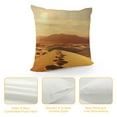 thumbnail image 4 of Shiartex Throw Pillow Cover Golden Desert Bright Sunshine Print Decorative Throw Pillows Soft Pillow Cases Square Cushion Case Christmas Pillow Covers for Couch Bed Sofa Farmhouse Decor, 4 of 5