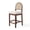 Walnut, variant on Hawsaiy Farmhouse Rattan Counter Height Bar Stools Set of 2, Chenille Upholstered Kitchen Island Chairs with Solid Wood Frame, Walnut