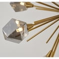 thumbnail image 4 of Design Living 12-Light 33-In Gold Metal Chandelier With Smoke Glass Shades, 4 of 5