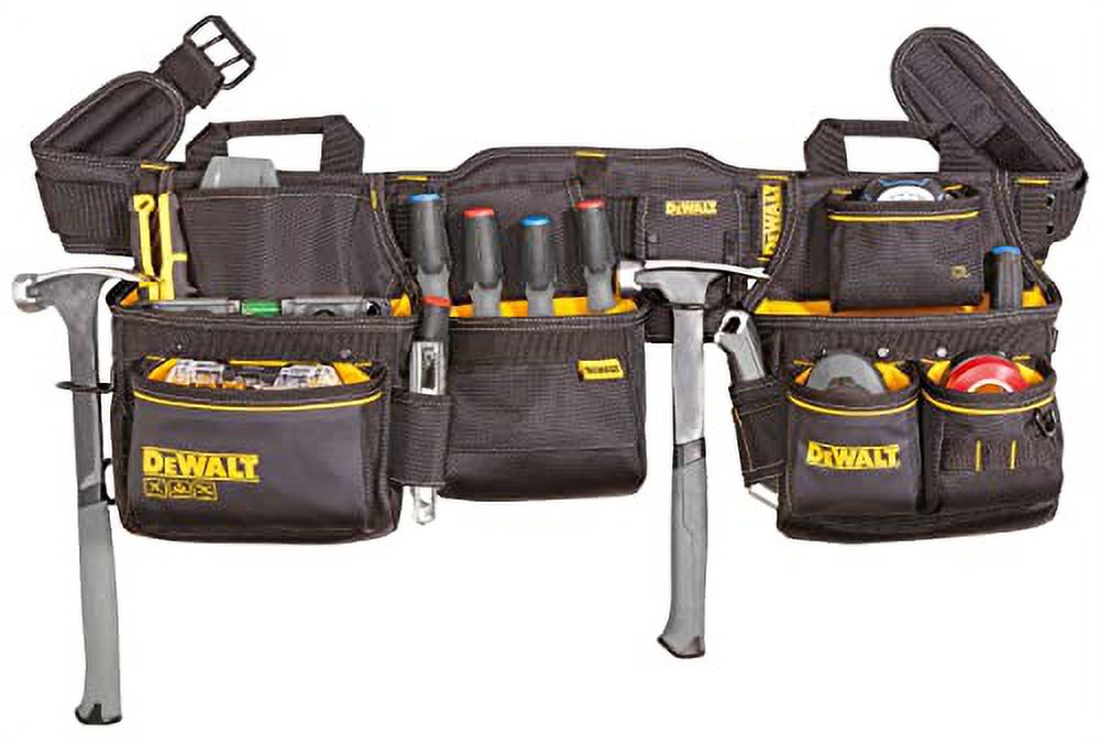 DEWALT Tool Rig Professional Tool Belt, 26 Pockets, Durable Design,  Adjustable (DWST540601)
