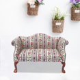 thumbnail image 5 of Floral Pattern Wooden Sofa 112 Scale Furniture Elegant and, 5 of 5