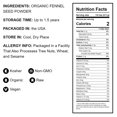 thumbnail image 4 of Organic Fennel Seed Powder, 10 Pounds – Pure & Non-GMO, Rich in Vitamins & Fiber, Kosher, 4 of 7