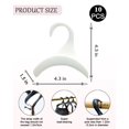 thumbnail image 3 of Colgador de bolsas SEEBRIDER para armario, soporte para monedero, blanco (paquete de 10), 3 of 7