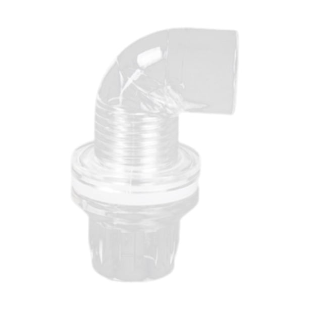Adaptador de manguera para acuario Conector de manguera de agua para pecera Acrílico Multiusos Seguro Codo de 20 mm
