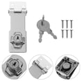 thumbnail image 2 of MasteelfCA 2pcs Keyed Hasp Locks Stainless Steel Knob Keyed Locking Hasp for Doors, 2 of 9
