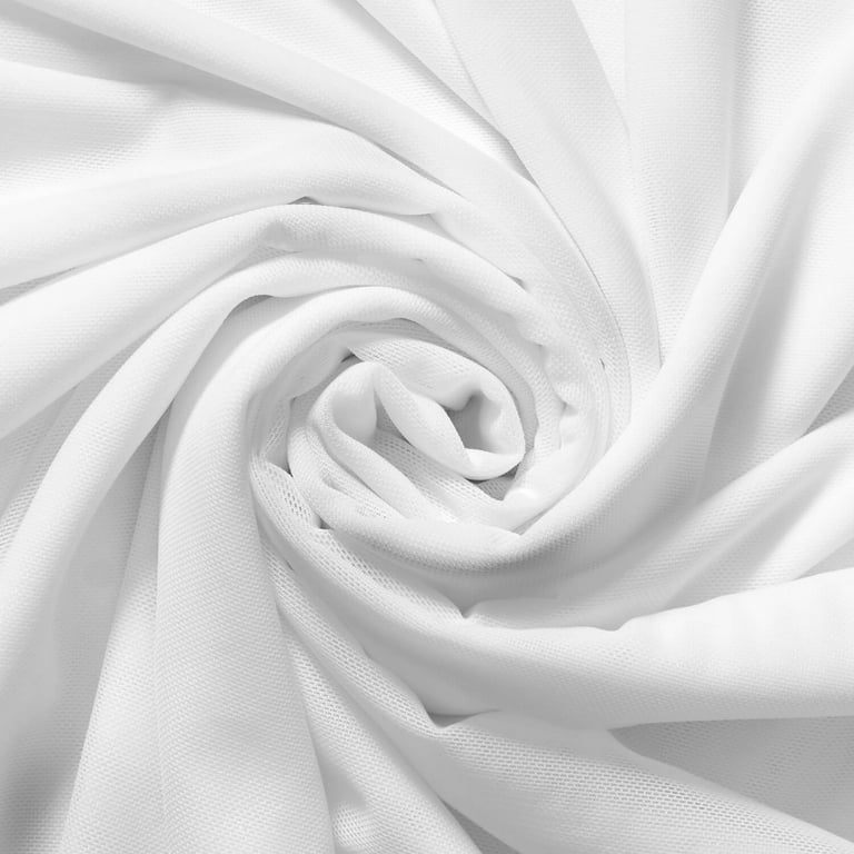 White Mesh Fabric Nylon Sheer Fabric Elastic Quality Mesh 4-way Stretch  Mesh Underwear Fabric 150cm 59 Width 