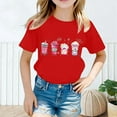 thumbnail image 2 of TZEWGL T-Shirts pour Enfants Imprimés Col Rond Manches Courtes Vêtements d'Été Amples pour Enfants Taille 10-12T, 2 of 5