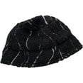 thumbnail image 4 of LinYooLi Small Bucket Hat Irregular Stripes Warm Lamb Wool Foldable Fisherman Hat Autumn Winter Fashion Short Brim Basin Hats, 4 of 8