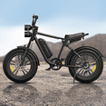 thumbnail image 2 of ENGWE Electric Bike M20 20" x 4.0 Fat Tire 1000W(Peak) Motor e-Bike with 48V 13Ah Battery 28Mph All Terrain Outdoor Adventure Dirt Bike - Black, 2 of 6