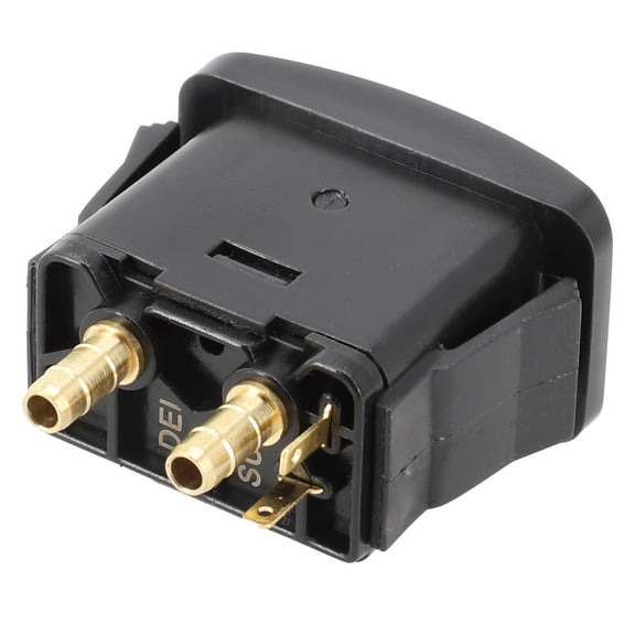 1Pc Car Seats Pneumatic Adjustment Air Spring Switch Black, Plastic & Metal For Motorcycle Suspension Push To Snap Tabs Fangkenuo