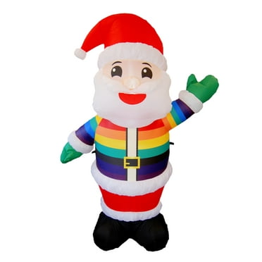 Inclusive Christmas Pride Santa Inflatable - 6 ft. *NEW*