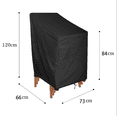 thumbnail image 2 of Cubierta plegable para tumbona, cubierta de almacenamiento reclinable Oxford 420D, impermeable, anti-UV, protege contra daños por corrosión (120 * 66 * 73 * 84 cm), 2 of 5