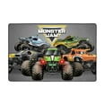 thumbnail image 2 of Cartoon Monster Truck Jam Rugs Washable Cover Floor Rug Carpets Bathroom Decorations For Kitchen Bedroom Indoor Outdoor 72"X48", 2 of 7