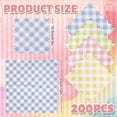thumbnail image 2 of XD4-200 Pcs Easter Paper Napkins Spring Pastel Checkered Paper Napkins Colorful Buffalo Plaid Disposable Napkins Gingham Scalloped Luncheon Dinner Napkins for Easter Spring Party Table*04, 2 of 7