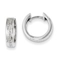 thumbnail image 1 of 14k White Gold Diamond Complete Hinged Hoop Earrings XE798A, 1 of 2