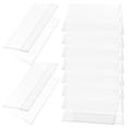 thumbnail image 3 of 10pcs Clear Plastic Name Tent Holders V-shaped Table Tent Cards Name Plate Holder Desk Sign Frame for Conference Meetings and Events, 3 of 7