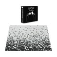 thumbnail image 4 of Ambesonne Geometric Jigsaw Puzzle, Squares Greyscale, Heirloom-Quality Fun Activity for Family Durable Cardboard, 1000 pcs, Grey Dark Grey White, 4 of 6