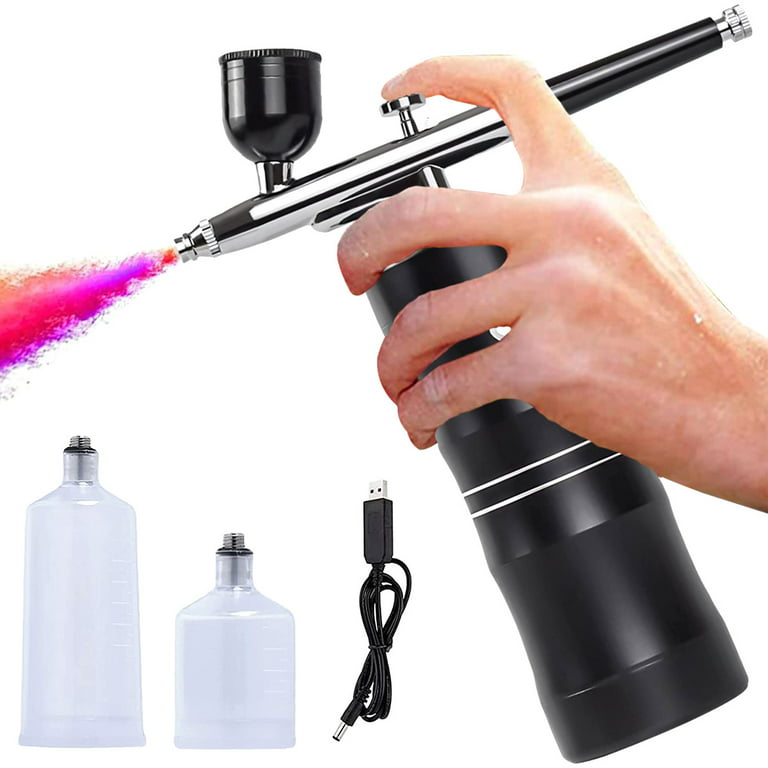 RIBO Portable Airbrush With Compressor Kit Quiet Mini Hot Brush Dryer Top  Gun For Art, Cake, Nail Model Painting, Tattoo Manicure 221007 From Kong08,  $58.69