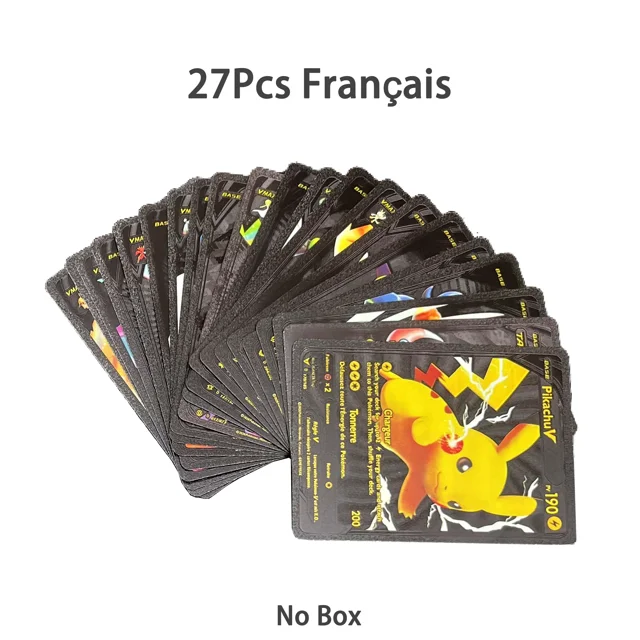 27-110Pcs Cards German French English Spanish Vmax GX Pikachu Diamond Color Energy Card Rare Collection Battle Boys Gift