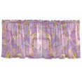 thumbnail image 7 of Yayeee Kitchen Curtains Tier Set of 2 Light Filtering 57"x36" Over Sink Window Panels, Pastel Pink Marble Pattern, 7 of 7