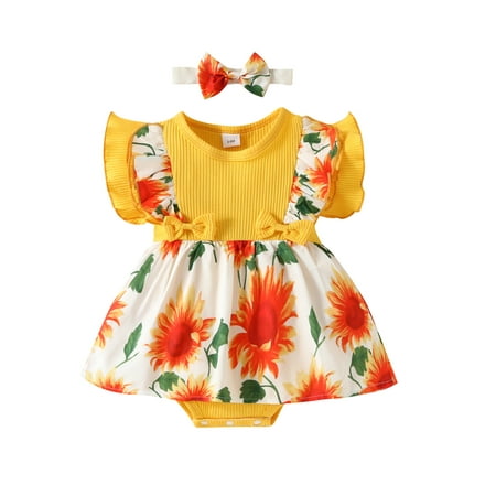 

Arvbitana 0M 3M 6M 9M 12M 18M Newborn Baby Girl Clothes Floral Romper Lace/Ruffles Sleeve Romper Dress Summer Outfit Baby Bodysuit Infant Clothes