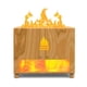 thumbnail image 3 of Aromatherapy Flame Ambient Light Simulation Wall Kitchen USB Mini Appliances Air Flame Fragrance Machine,Wood Grain, 3 of 5