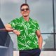 thumbnail image 4 of Fotbe Bamboo Camiseta Polo de Golf para Hombre con Estampado – Camisa Deportiva Transpirable con Cuello Abotonado-3X-Large, 4 of 6
