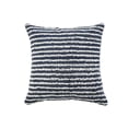 thumbnail image 2 of Laddha Home Designs Hand-Stitched Striped Cotton Throw Pillow Cover - 20" - Blue and White, 2 of 6