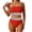 Red#9527, variant on BOOMNY Womens Bandeau Bikini Sets 2 Peice Swimsuit For Women Graphic Swimwear Strapless High Waist Cozy Soft Bathing Suits