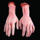 thumbnail image 3 of Mano de brazo de tamaño real de látex falso sangriento cortado, accesorio de Halloween, decoración de fiesta embrujada, 3 of 4