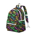 thumbnail image 2 of Cute Dinosaur Pattern Backpack for School,Cute School Bag,Schoolbag with Adjustable Shoulder Straps & Padded Back,13.4"x11"x4.7", 2 of 6