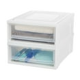 thumbnail image 6 of IRIS 22 Qt Plastic Clear Stackable Shallow Storage Drawers Chest Box, 6 of 9