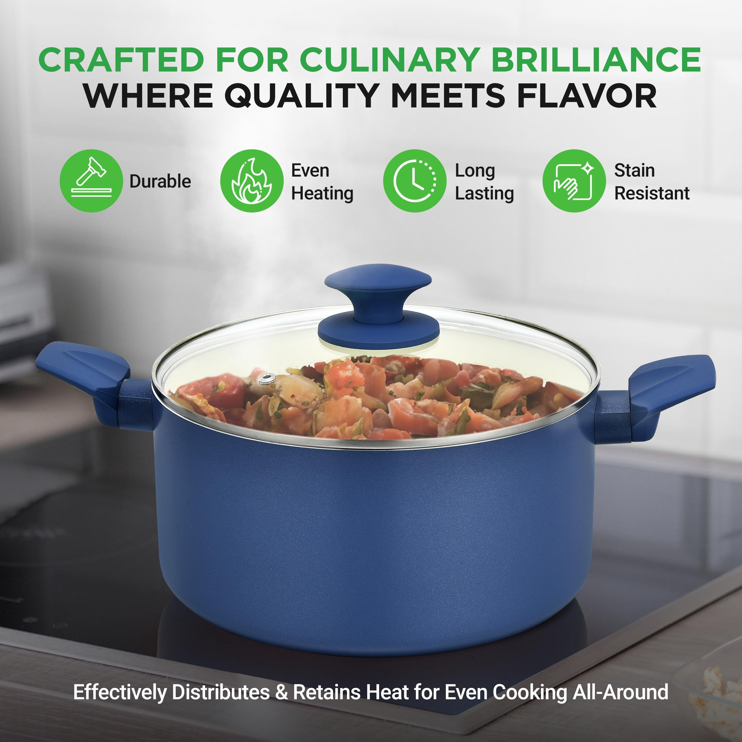 Nutrichef 183 NutriChef 54 Pcs. Home Kitchen Cookware, Kitchen Tools, and Bakeware Set