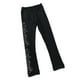 thumbnail image 4 of Pantalones de compresión de patinaje de vellón para niñas Leggings negros para mujer con cristales Flor 130, 4 of 9