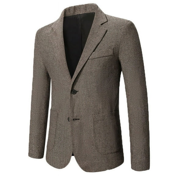 WXLWZYWL Mens Casual Blazers Sport Coat Slim Fit Suit Blazer Jacket Two Button Lightweight for Casual Business