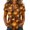 Coffee, variant on Bexdxz Pumpkin All Over Print Halloween Women Long Sleeve V Neck Casual Fall Holiday Sweat Tops Beige 3XL