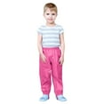 thumbnail image 3 of Ticikt Kids Rain Pants, Waterproof Long Overpants with Leg Strap, Elastic Waist Lightweight Rain Trousers for Boys Girls Outdoor Play, 3 of 5