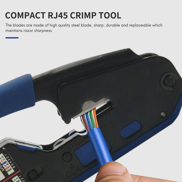 Network Cable Tester RJ45 Crimp Tool Kit CAT5 CAT5E CAT6 Crimping