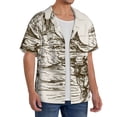 thumbnail image 2 of Honeii Western Desert Cowboys 1 for Men's Short-Sleeved Button-Up Collared Shirt Featuring A Pocket, Perfect for Beach Vacations, And Travel Adventures.-3X-Large, 2 of 5