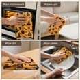 thumbnail image 5 of 6 Pcs Funny Kitchen Towels,Orange Witch Hat Halloween Pattern Microfiber Dish Towels,Kitchen Tea Towels,Kitchen Towel Set (18" X 26"), 5 of 7