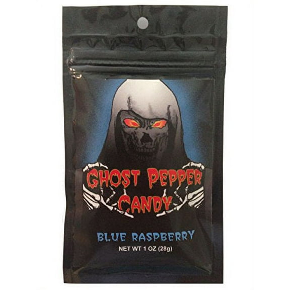 Flamethrower Blue Raspberry Ghost Pepper Hard Candy