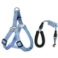 thumbnail image 2 of Walbest Adjustable Pet Puppy Dog Safety Harness with Leash Set Polyester No-Pull Breathable Padded Dog Leash Chest Harness Vest with Comfortable Handle for Small Medium Large Dogs Training Walking, 2 of 7