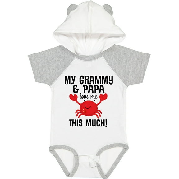 Inktastic Grammy and Papa Love Me Boys or Girls Baby Bodysuit
