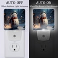 thumbnail image 2 of Christmas snowman retro LED Square Night Lights for a Bright and Stylish Ambiance - Ideal for Bedrooms and Hallways - Energy Efficient Plugin Lamps with Auto Sensor, 2 of 6