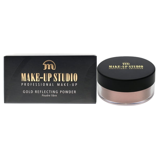 Iluminador en polvo reflectante dorado Make-Up Studio Golden Pink 0,53 oz Resaltador