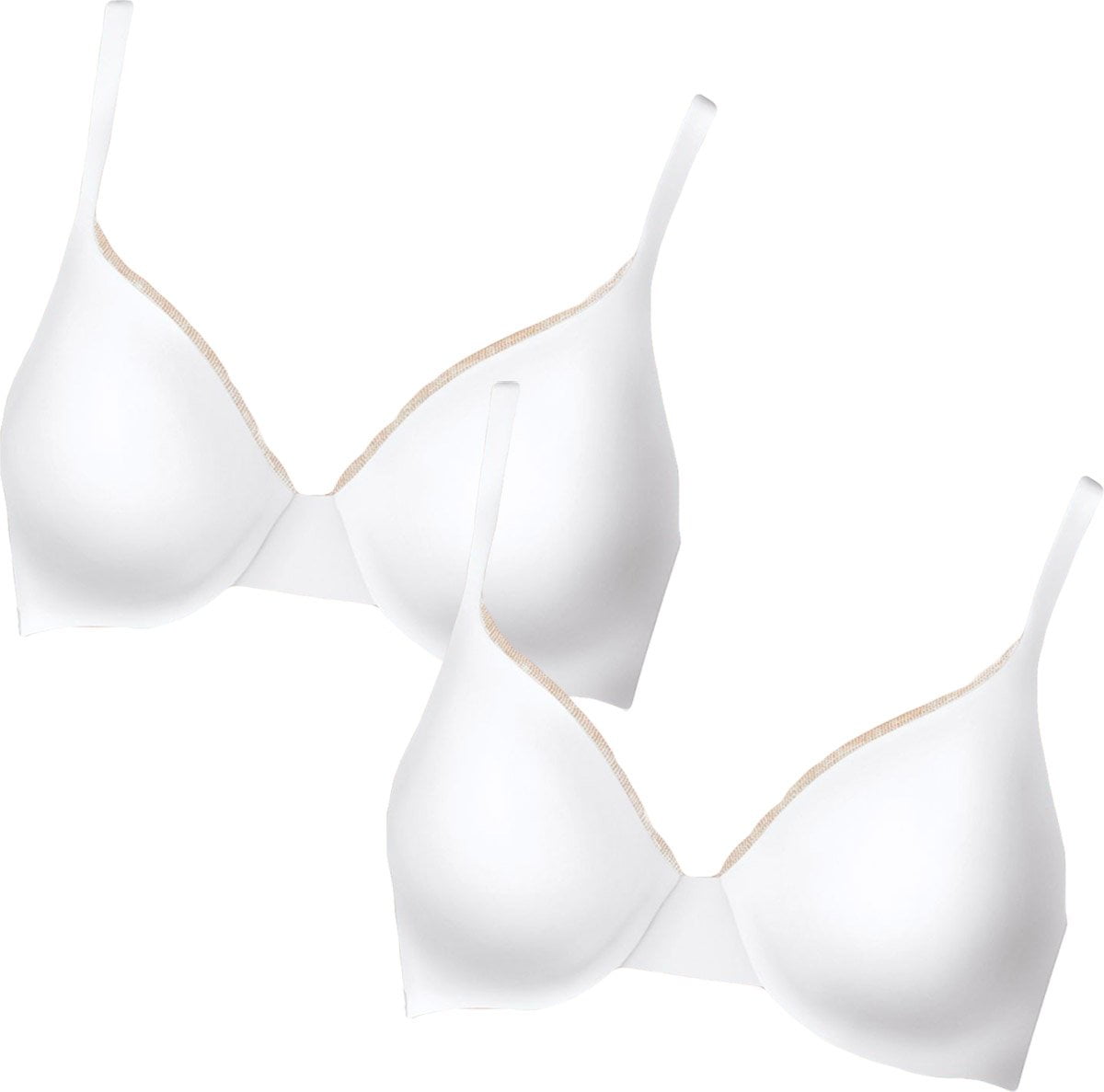 Hanes Women`s Ultimate ComfortBlend T-Shirt Underwire Bra Set of 2 38B